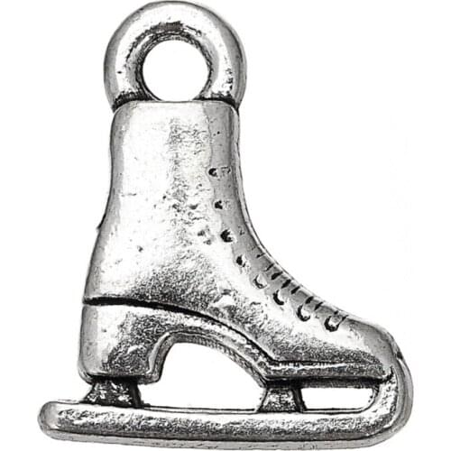 Tiny Ice Skate pendant charms jewelry accessary