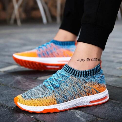 Oversize Summer Lightweight Sports Shoes for Men Sneakers Men Sport Shoes on Sales Male Running Shoes for Men Blue Walk GME-0011