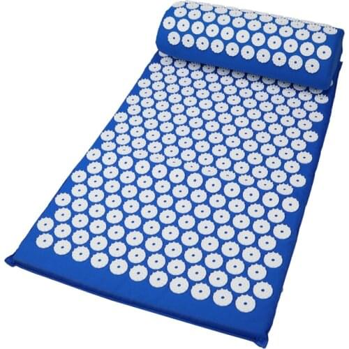 Massager Cushion Acupuncture Sets Relieve Stress Back Pain Acupressure Mat/Pillow Massage Mat Rose Spike Massage and Relaxation