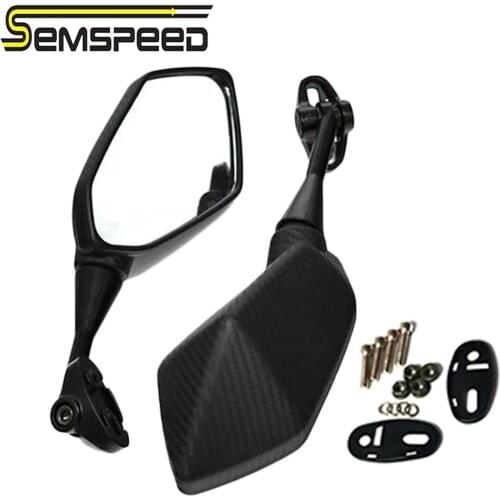 Motorcycle Carbon Mirrors Racing Sport Bike Rear View Mirror For Honda CBR F4 F4i 1000RR RC51/ RVT1000 DD250E/300/350 HYOSUNG GT