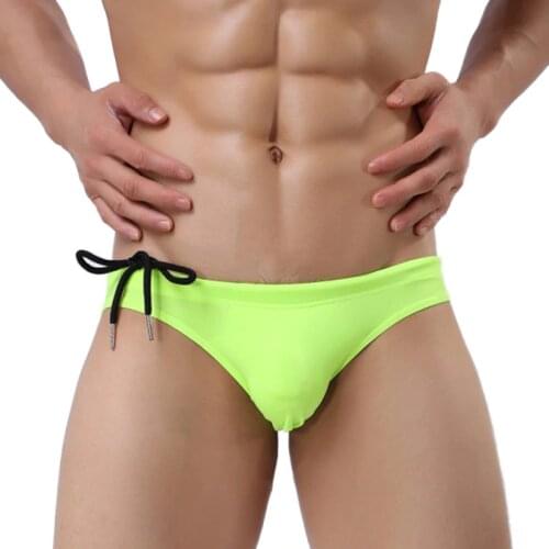 BRAVE PERSON Mens Underwear Nylon Elastic High Quality Mens Briefs Tethered Triangle Swimwear Spa Underwear