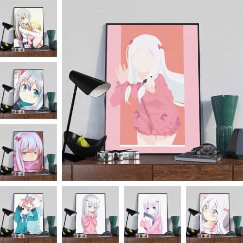 Full Round Drill Cross Stitch Home Decor Japanese Animation Diamond Picture Embroidery Girl Painting Gift Handmade Wall Sticker