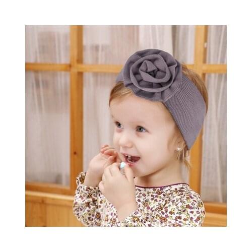 Solid Color Baby Headband Autumn Girls Kids Twisted Knotted Hair Band Knit Cotton Elastic Baby Girl Headbands Hair Accessories