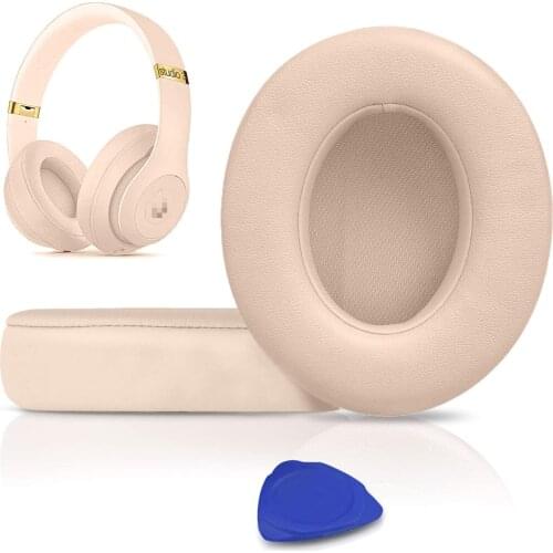 Professional Replacement EarPads Cushions, Earpads Compatible with Beats Studio 2.0 & 3 Wired/Wireless with Soft Protein Leather