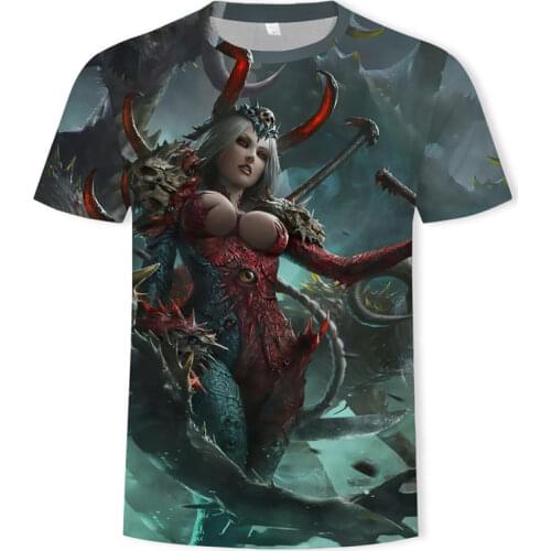 Girls drop shipping 2018 summer new fashion 3d t-shirt sexy beauty cartoon printed mens womens T-shirt casual cool T-shirt