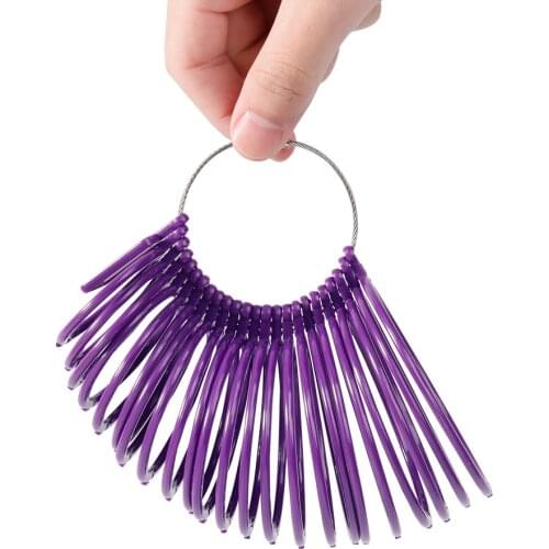 Adjustable Purple Plastic Wristband Bracelet Ring Size Measuring Instrument Measuring Jewelry Tool