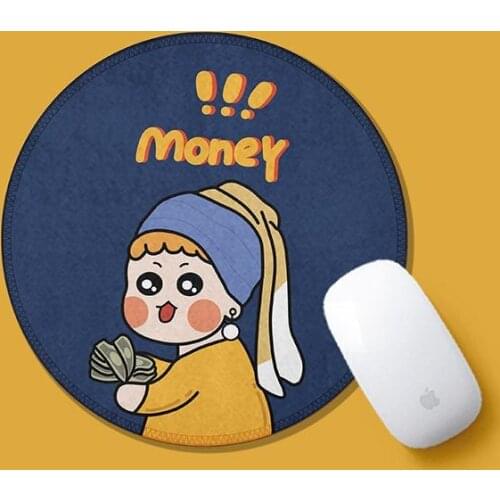 Cute Girl Letter Mouse Pad Student Computer Mouse Non-slip Notebook Pad Office Keyboard Protection Pad Table Mat