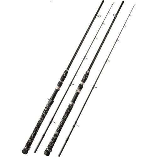 Ultralight Superhard 2 Sections Fishing Rod 1.8m 2.1m 2.4m Casting Spinning Fishing Rod Set Tele Carp Fish Carbon Fiber Pole