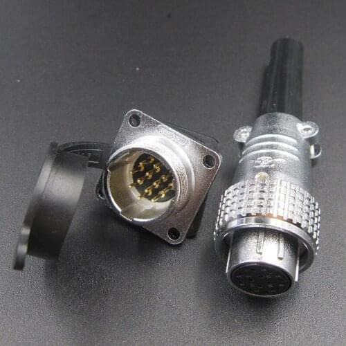 TP20-2 Core Aviation Plug Socket Round Connector HAOGNCN Open Hole 20mm