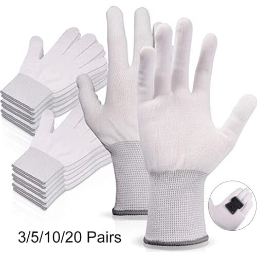 EHDIS 3/5/20Pairs Vinyl Car Wrapping Gloves Anti-static Window Film Tint Work Gloves Carbon Fiber Sticker Wrap Install Tools