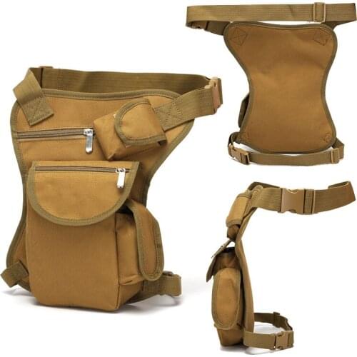 Outdoor Waterproof Tactical Hunting Climbing Leg Bag,800D Fitness Molle Waist Bag,Men Wear-resistant Camping Hiking Belt Bag