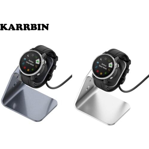 KARRBIN Charger Dock Stand for Garmin Forerunner745 Charging Cable for Garmin Venu Sq Approach S62 Watch Adapter