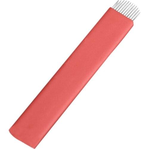 100pcs Disposable Tattoo Needles Permanent Makeup Microblading Blades 12pins