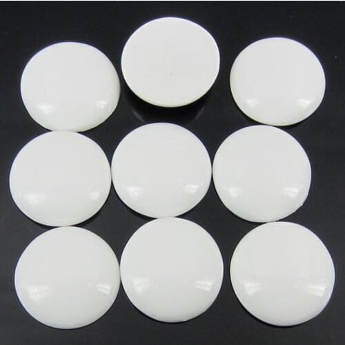 30pcs 1-1/4" Plum Round Resin Flatback Cabochon Beads Adornment Scrapbooking Craft 30mm