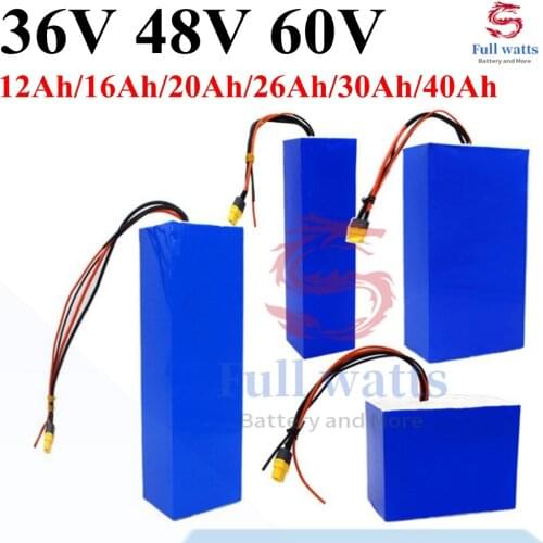 36V 48V 60V lithium battery pack 20ah 30Ah with BMS Protection For Balance car Electric Bicycle Scooter tricycle
