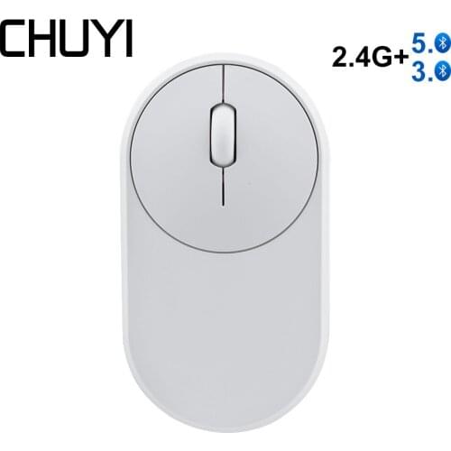Bluetooth5.0/3.0 Wireless 2.4G Rechargeable Mouse Rechargeable Optical Mause Silent High Precision Mice For Xiaomi IOS Laptop