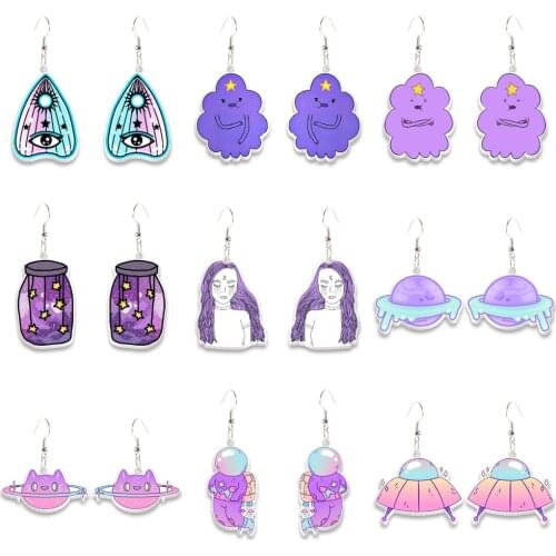 Big Long Drop Dangle Gothic Style Hook Drop Earrings for Charm Gift Accessories