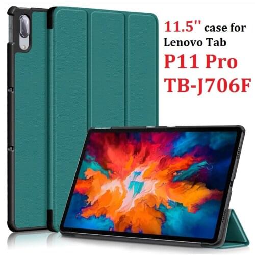 Cover For Lenovo Tab P11 Pro Case TB-J706F & Lenovo Tab P11 Case TB-J606F Magnetic Smart Tablet Cover