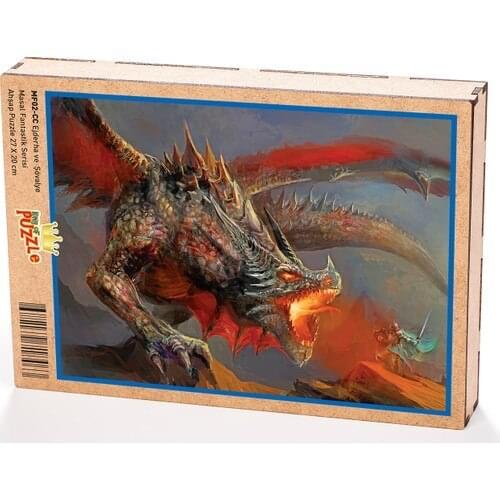 King Of Puzzle Dragon and Knight Wooden Jigsaw Puzzle 204 Pieces (MF02-CC)