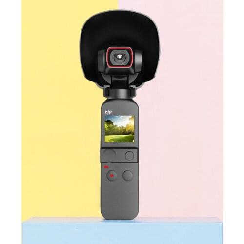 For DJI Pocket 2 Handheld Gimbal Camera Anti-glare Lens Hood Sunshade Cover Lens Protection Vlog Stabilizer Accessories