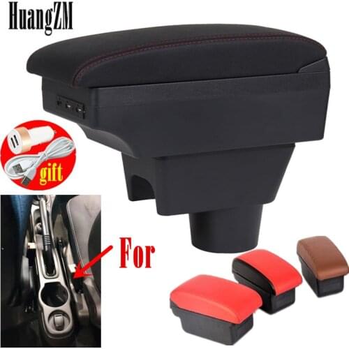 For Renault Duster Armrest Retrofit parts dedicated Car Armrest box Center Storage box car accessories Interior with 7USB