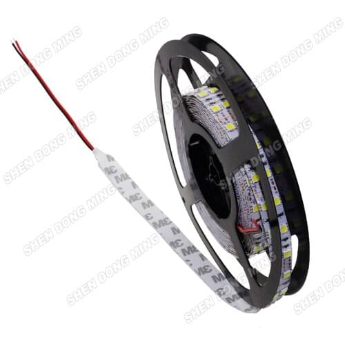 Double Row LED Strip 5050 Cool/Warm White IP22 LED Strip light SMD 120Leds LED Light Rope Strip 24w/m 5m/lot RoHS CE