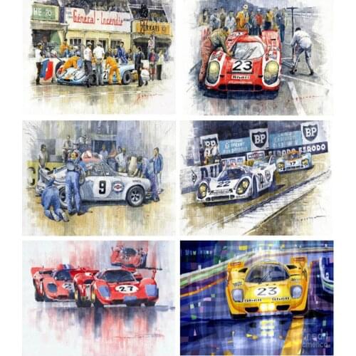 5d DIY Old F1 Racing Car Picture Diamond Painting Full Drill Embroidery Cross Stitch Needlework Mosaic Craft Home Decor Kid Gift