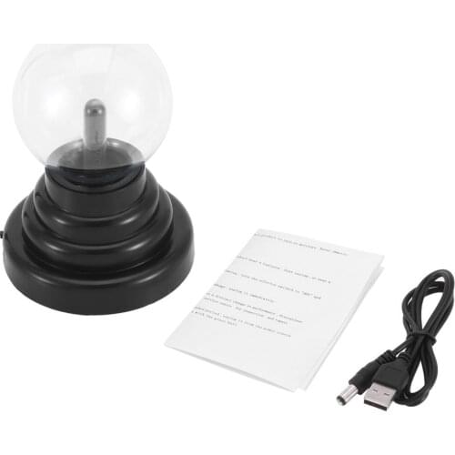 3 Inch ICOCO Magic USB Plasma Ball Sphere Light Magic Plasma Ball Crystal Light Transparent Lamp Home Decoration Top Quality
