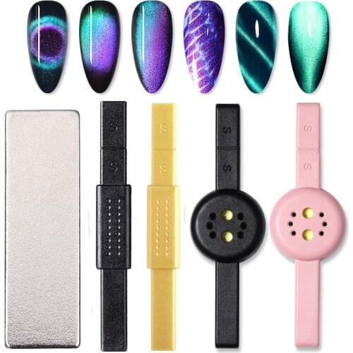 1 Pc cat magnetic Magnetic Stick Dual-ended Flower Strip Pattern for UV Nail Gel Polish Magnet Board Nail Art Tool