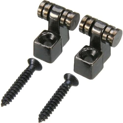 2Pcs Metal Electric Guitar Roller String Trees String Retainer Mounting Tree Guide for Electric Guitars Parts Accessories