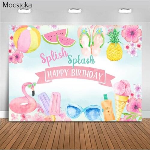 Mocsicka Summer Theme Background Fruit Party Decoration Style Baby Shower Photo Background Photography Studio