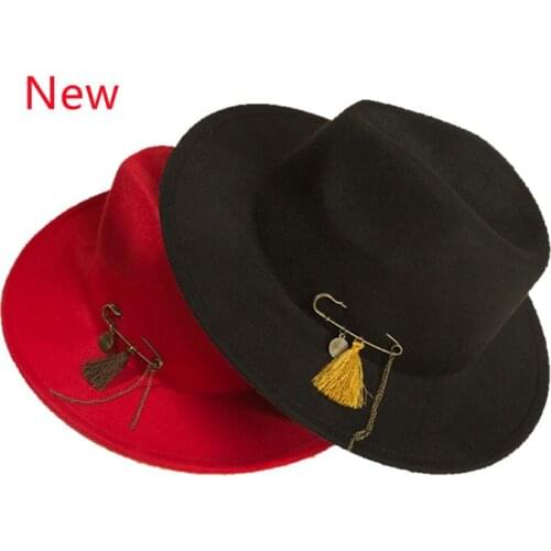 Mens Fedora Hat Mixed Color Jazz Hat Ladies Cowboy Hat Winter Warm Hat Various Accessories Top Hat Wholesale 2021