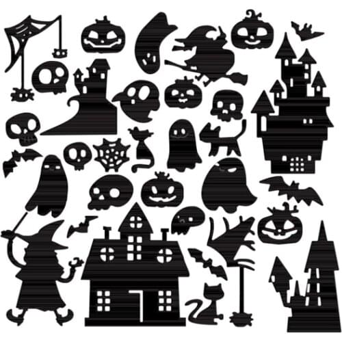 Halloween Cobweb pumpkin hat bat set frame Metal Cutting Dies Stencils For DIY Decorative Embossing Handcraft Die Template