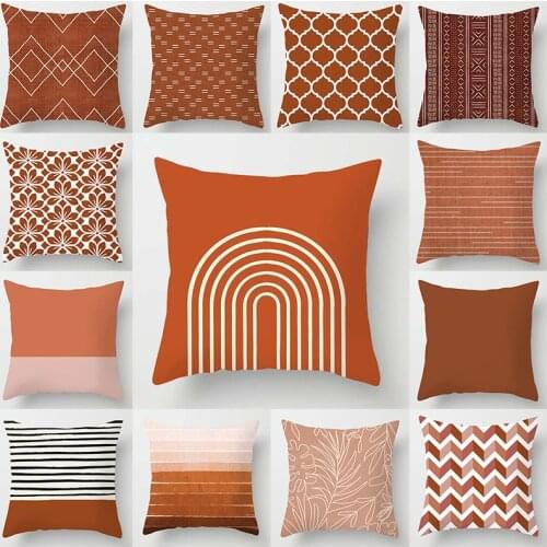 Scandinavian style, simple and simple geometric pattern stripes, pillowcase, back cushion cover, sofa, home decoration