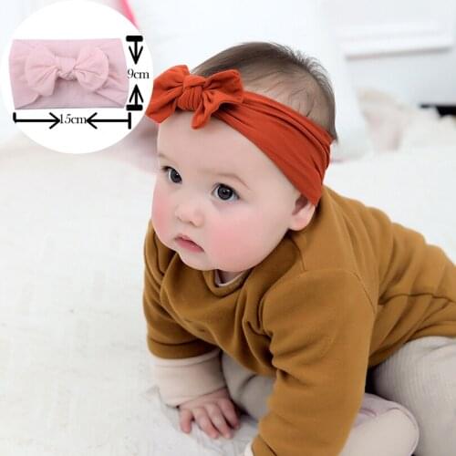 2020 Brand New Newborn Toddler Baby Girls Head Wrap Rabbit Big Bow Knot Turban Headband Hair Accessories Baby Gifts for 0-2Y