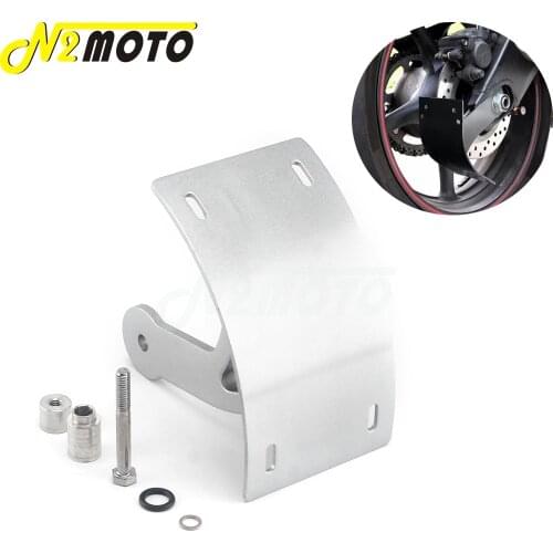Silver Aluminum CNC Motorcycle Swingarm Rear Curved Number License Plate Bracket Holder For Suzuki Boulevard M109R 2006-2013