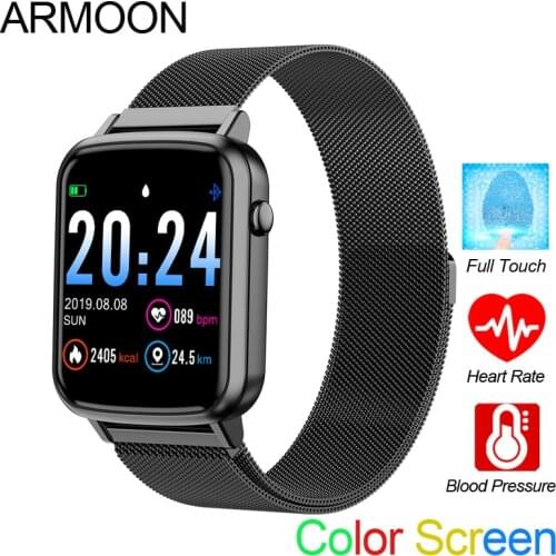 Smart Watch R25 Full Touch Bracelet Heart Rate Blood Pressure Fitness Tracker Color Men Women Sports Call Waterproof Clock Band
