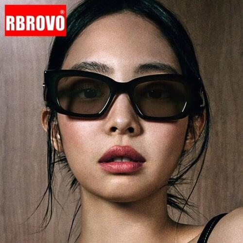 RBROVO 2021 Square Retro Sunglasses Women Vintage Sun Glasses for Women/Men Luxury Sunglasses Women Small Oculos De Sol Feminino