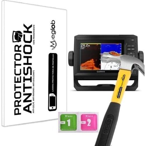 Screen protector Anti-Shock Anti-scratch Anti-Shatter compatible with Garmin echoMAP Plus 62cv