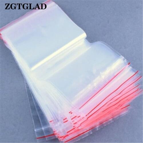 ZGTGLAD 100pcs 6*8CM Ziplock Bags Poly Bags Reclosable Plastic Small Party Gift Bags Home Christmas DIY Supplies