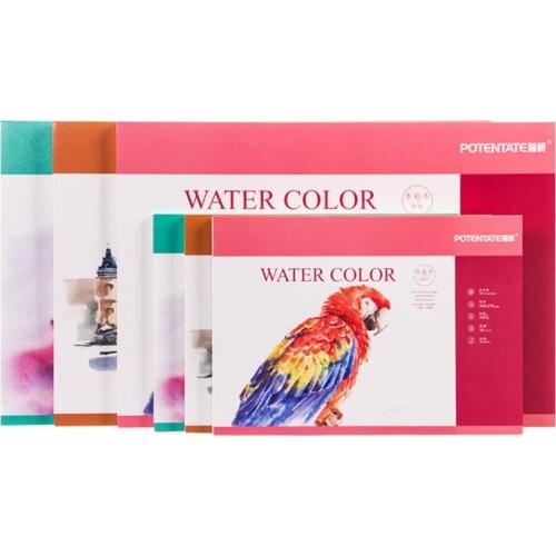 100% Cotton Professional Watercolor Paper 300g/m2 Hand Painted Water-soluble Book Creative Office school Art Supplies