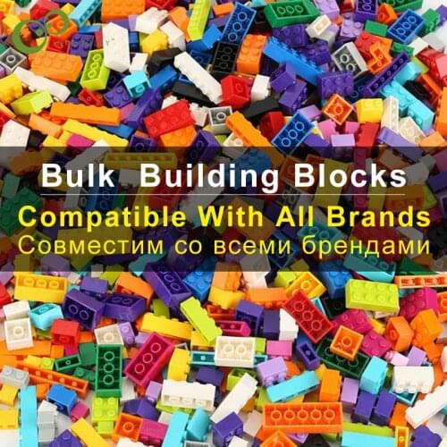 1000Pcs/500Pcs Building Blocks City DIY Creative Bricks Bulk Model Figures Educational Kids Toys Compatible with All Brands GYH