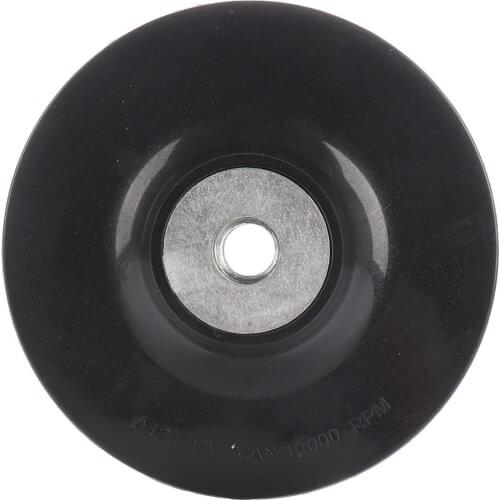 5 inch 125mm Screw M14 Disc Buffing Bonnet Wheel Sander Special Sander Polishing Disc Angle Grinder Chassis Rubber Backing Pad