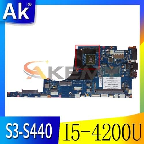 Akemy VIUS5 LA-9761P Is Suitable For Lenovo Thinkpad S3-S440 V4400U Laptop Motherboard CPU I5 4200U GPU HD8670M 100% Test Work