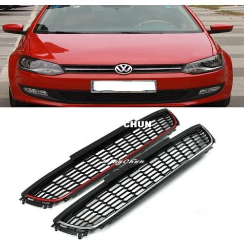 Car Accessories ABS Front Lower Racing Grille For 2013 VW Polo