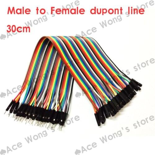 Free Shipping 400pcs dupont cable jumper wire dupont line Female to Male dupont line 30cm 1P diameter:2.54mm IN STOCK