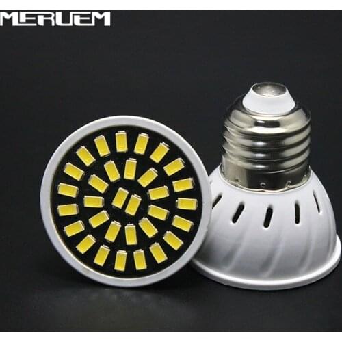 Free shipping E27 MR16 GU10 LED Bulb 110V 220V Bombillas LED Lamp Spotlight 18 24 32 LED 5730 Lampara Spot For Wardrobe/Showcase