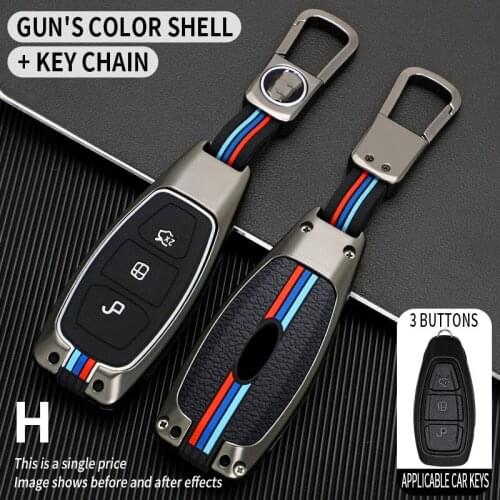 Car Key Case Cover For Fiesta Focus Mondeo Ecosport Kuga Fob Remote Key Case Protector Accessories Holder Shell Keychain