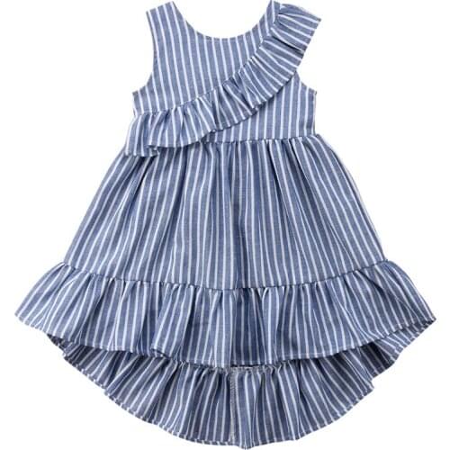 Toddler Kid Baby Girl Summer Sleeveless Princess Party Pageant Ruffle Tutu Dress