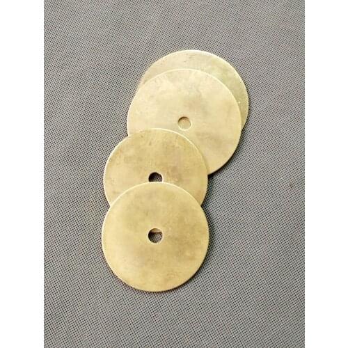2Pcs/lot, Dia20mm -180mm Pure Copper / Brass Disc Sheet With 10mm Hole, Lamp Cover Lamp Base, Lighting Accessories